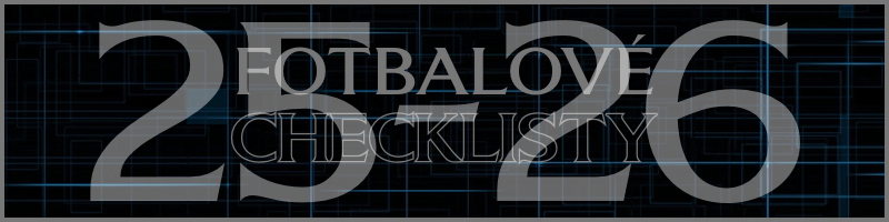 Fotbalové checklisty 2025-26
